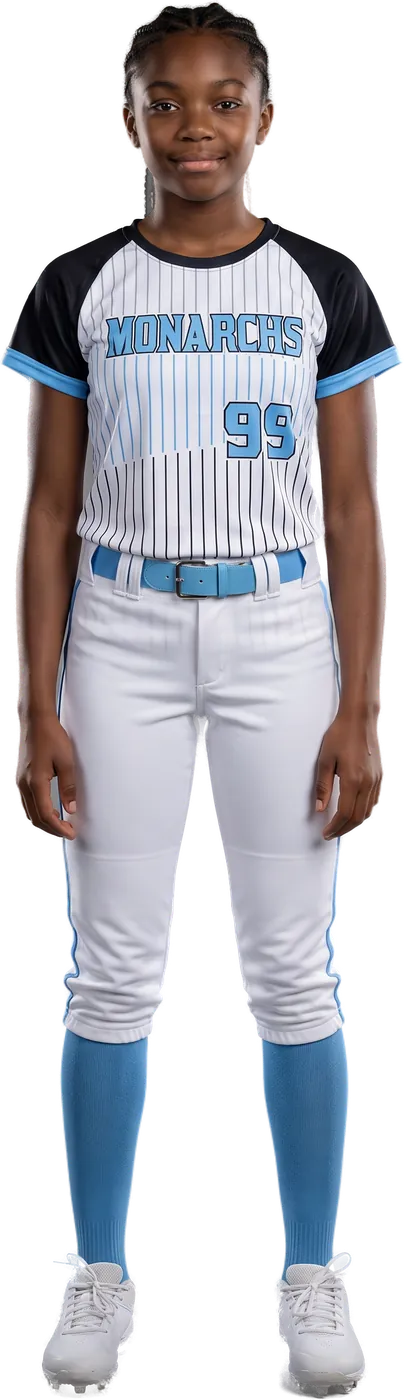 Young player in the crewneck jersey
