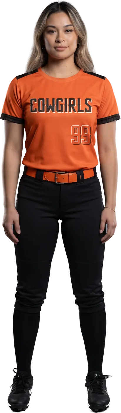 Teen player in the crewneck jersey