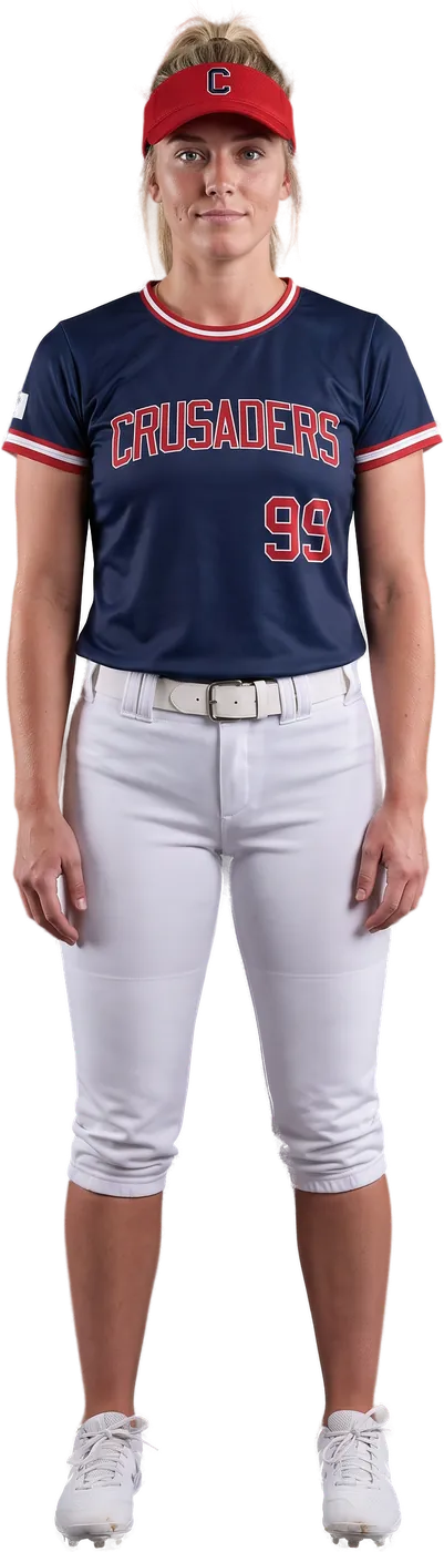 Player in the crewneck jersey