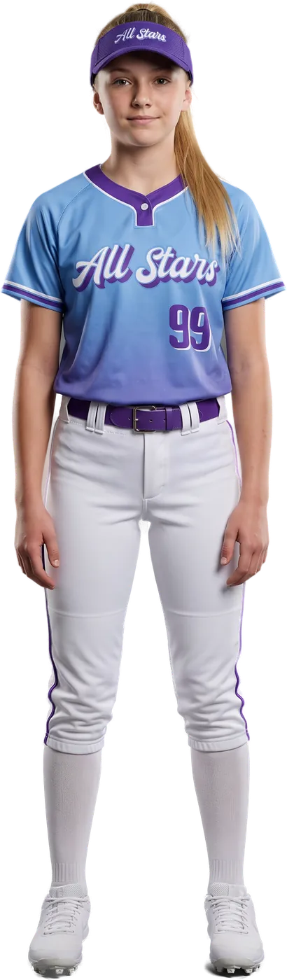 Young player in the 1 button jersey