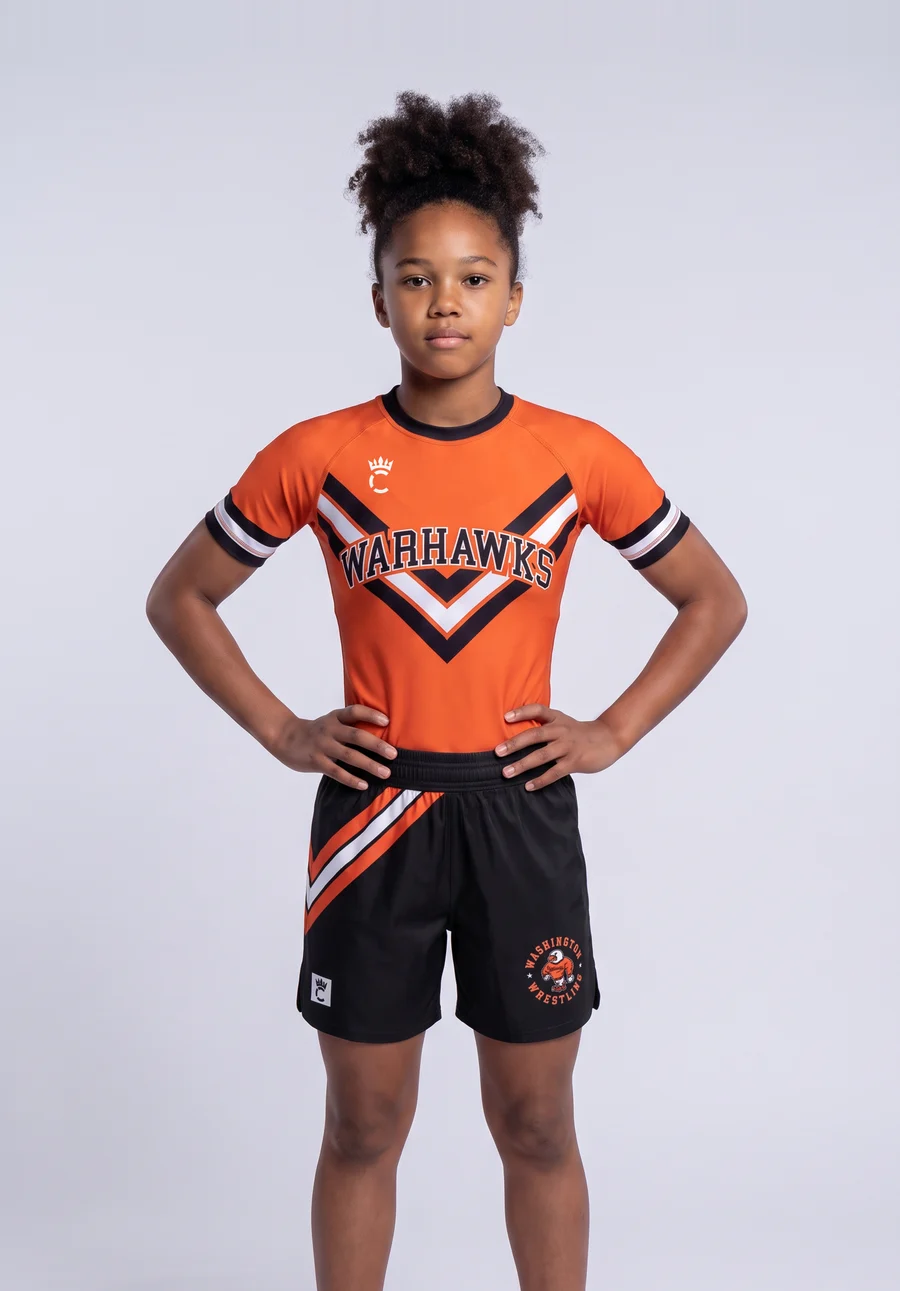 Girls’ Compression Top — front view