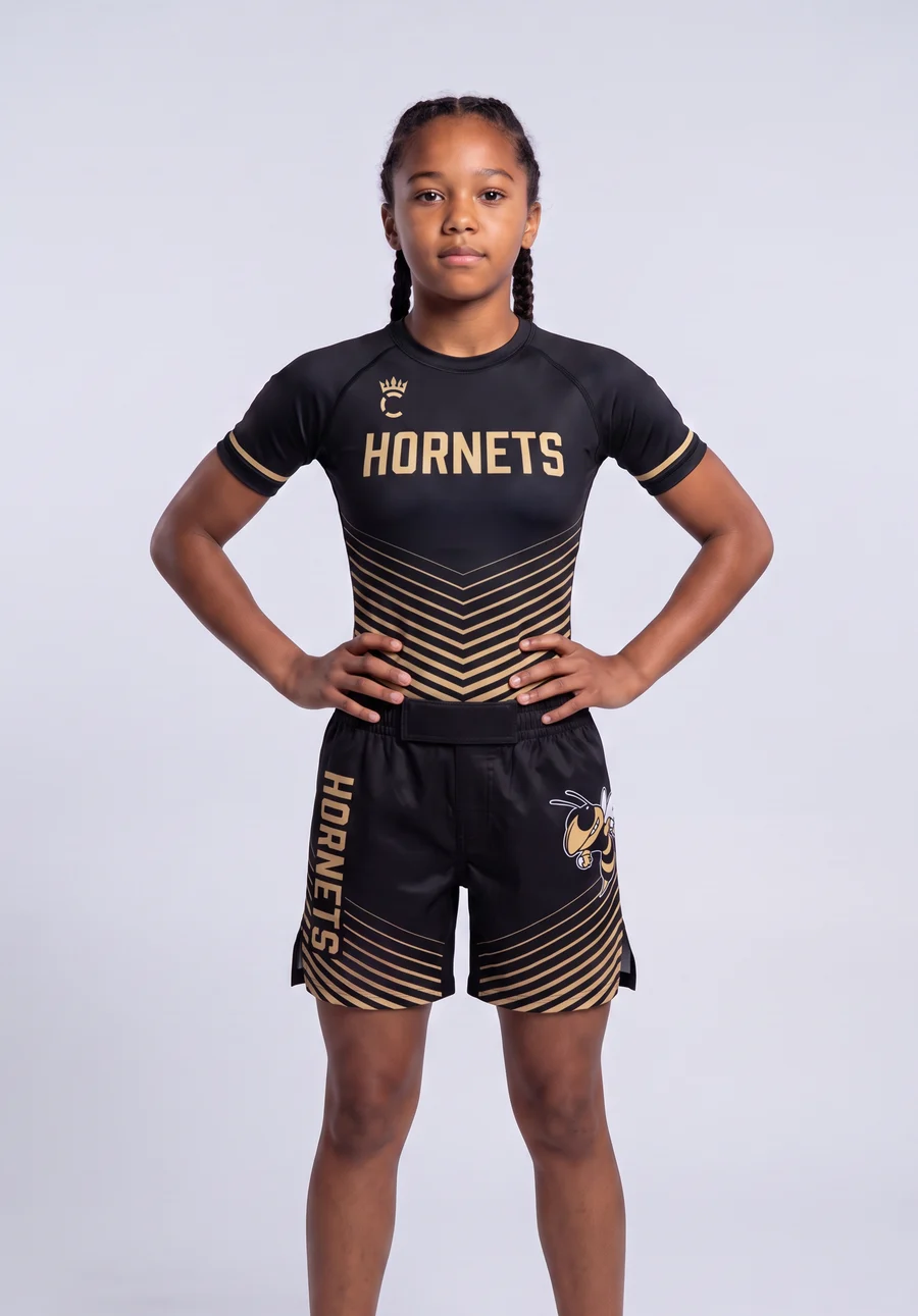 Girls’ Pro Series Fight Shorts — front view
