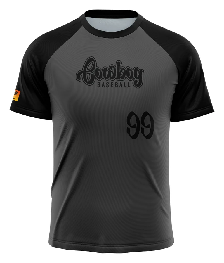 Youth Crewneck Baseball Jersey — measure the garment laid flat