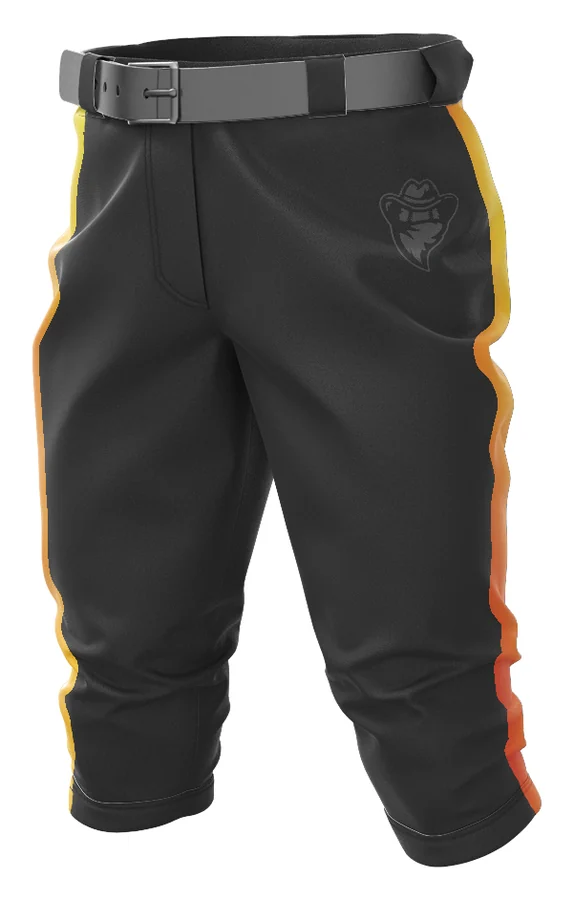 Men's High-Cuff Baseball Pant — measure the garment laid flat