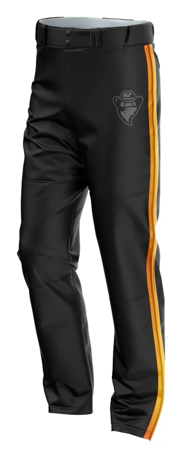 Men's Slim Fit Baseball Pant — measure the garment laid flat