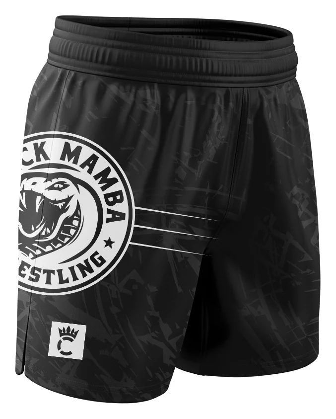 Fight short with the waist and inseam measuring points marked