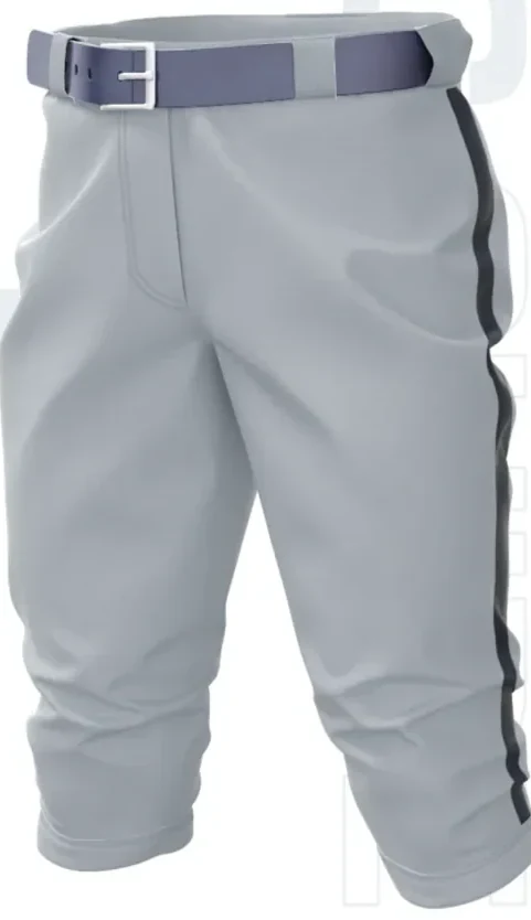 Girls High-Cuff Softball Pant — measure the garment laid flat