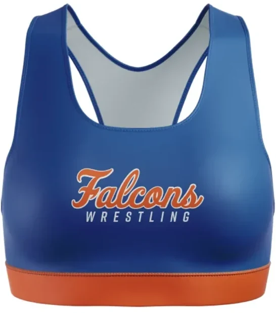 Women's Sports Bra — measure the garment laid flat