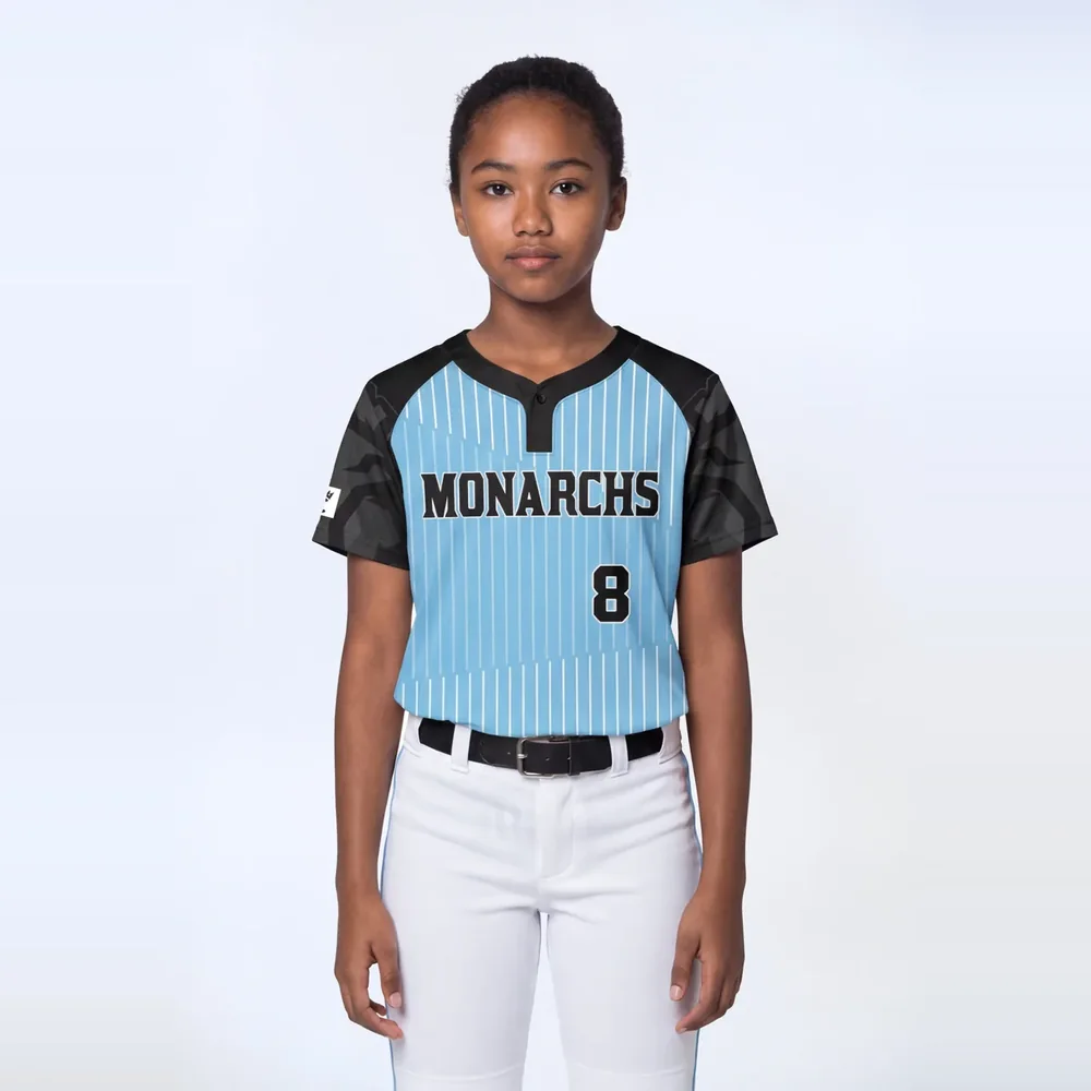 Girls’ 1-Button Softball Jersey