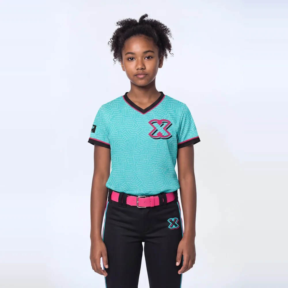 Girls’ V-Neck Softball Jersey