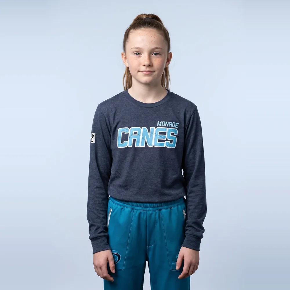 BELLA+CANVAS Youth Heather CVC Long Sleeve Tee