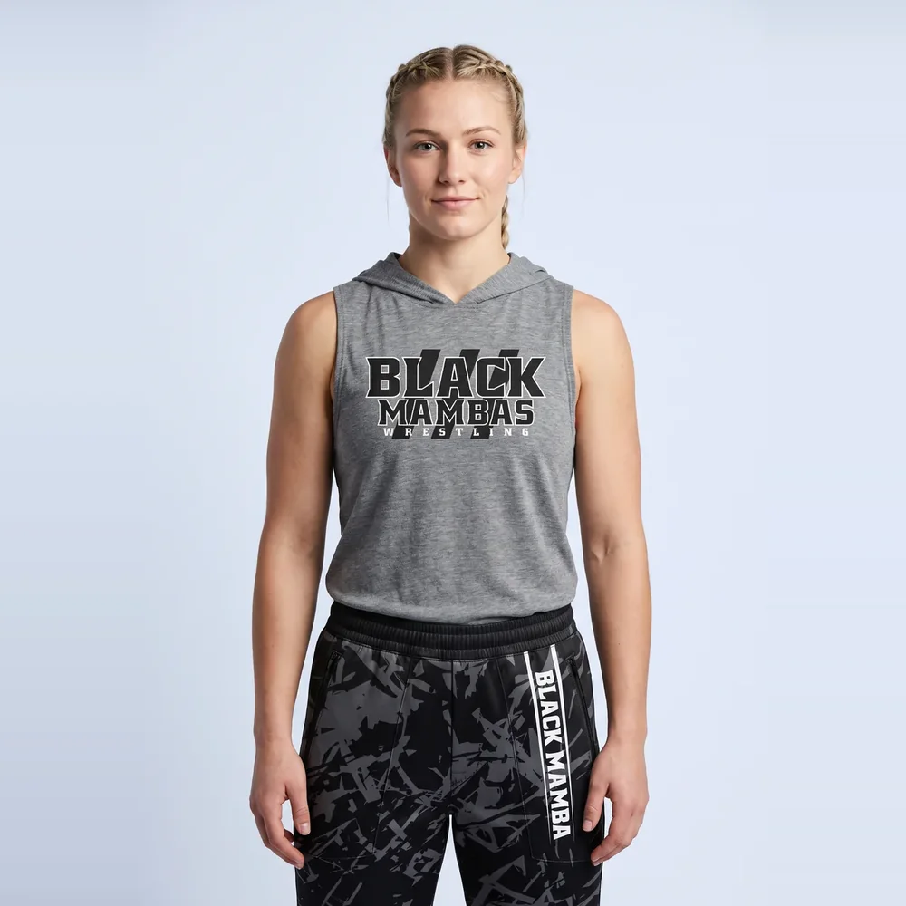 Sport-Tek Ladies PosiCharge Tri-Blend Wicking Draft Hoodie Tank