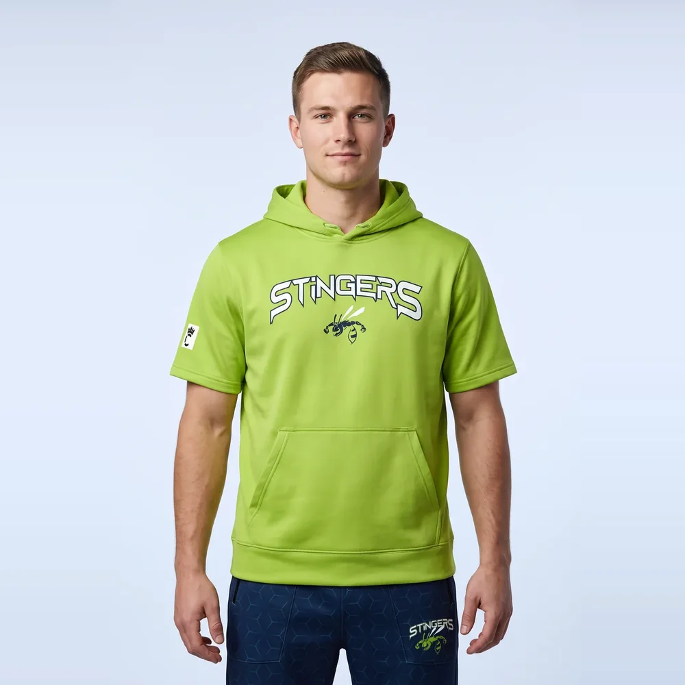 Sport-Tek Sport-Wick Fleece Short Sleeve Hooded Pullover