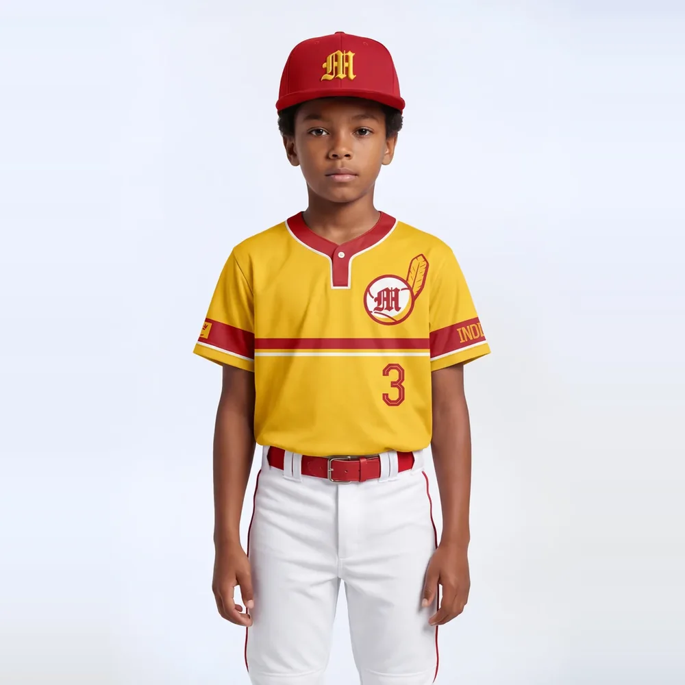 Youth 1-Button Baseball Jersey