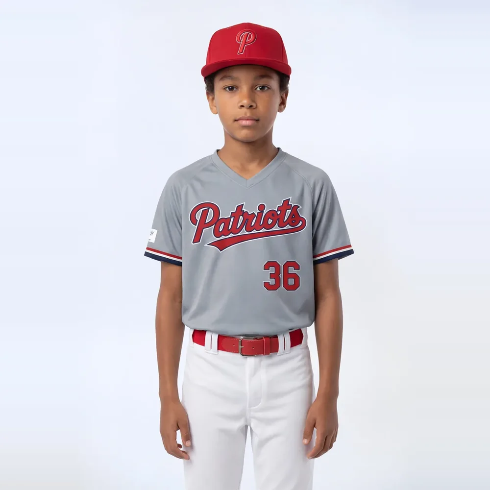 Youth V-Neck Baseball Jersey