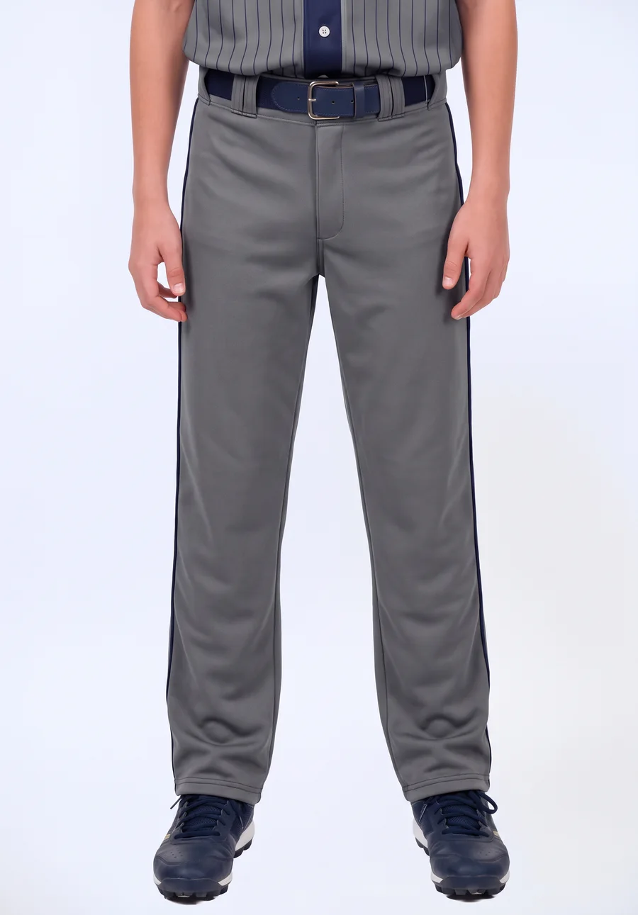 Youth Open Bottom Baseball Pants — front view