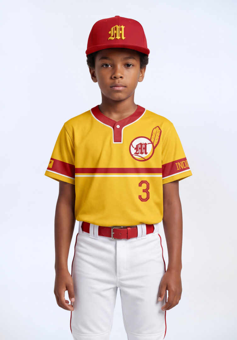 Youth 1-Button Baseball Jersey