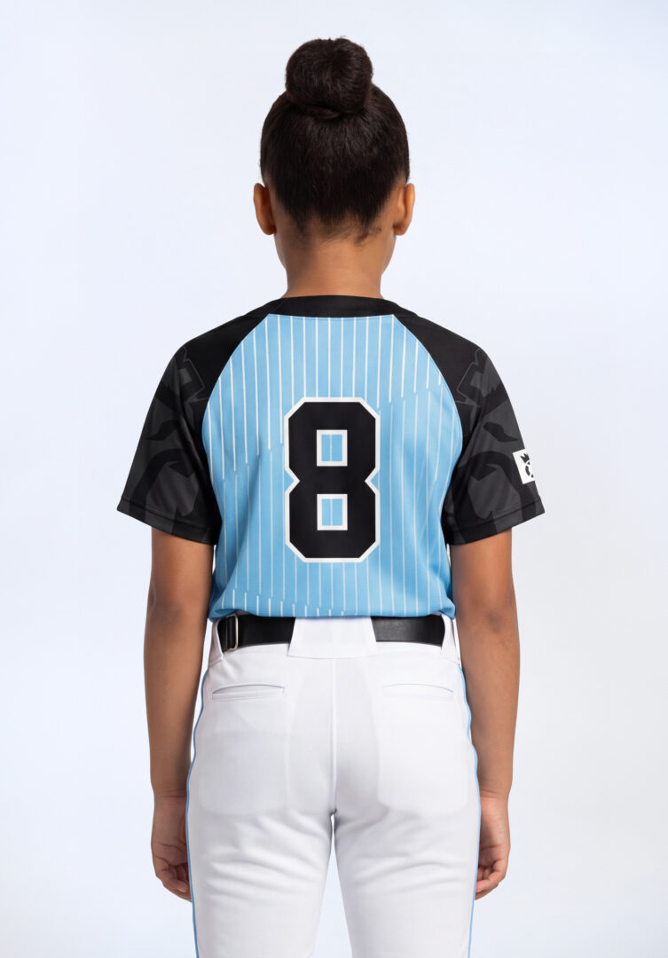 Girl's 1-Button Softball Jersey