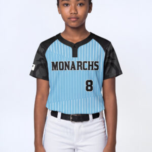 Girl’s 1-Button Softball Jersey