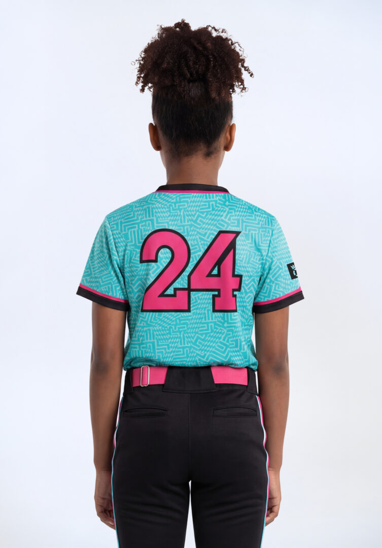 Girl's V-neck Softball Jersey