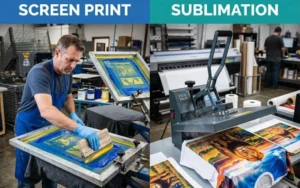 which is better sublimation vs screen printing