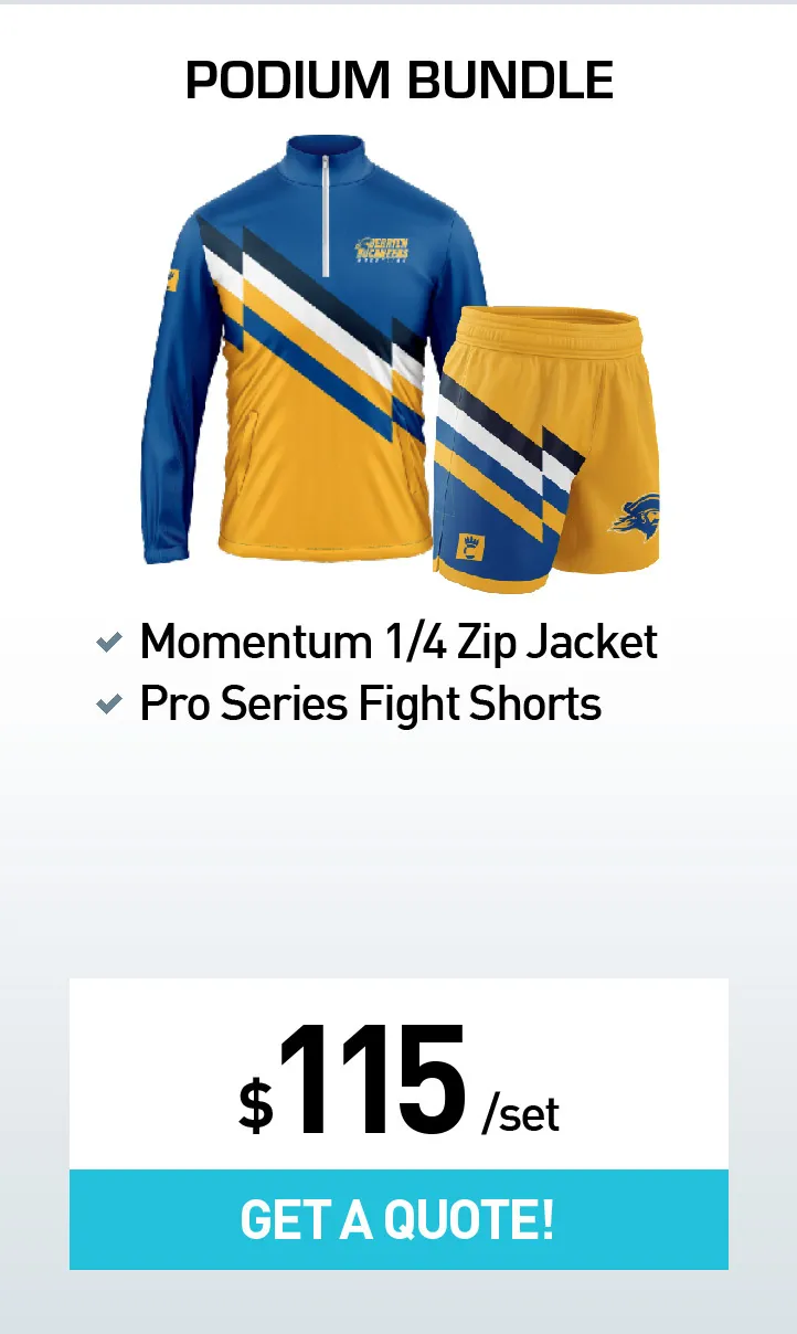 Podium Bundle - custom wrestling teamwear package by Compound Sportswear