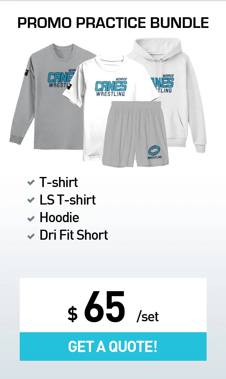 Promo Practice Bundle - custom wrestling teamwear package by Compound Sportswear